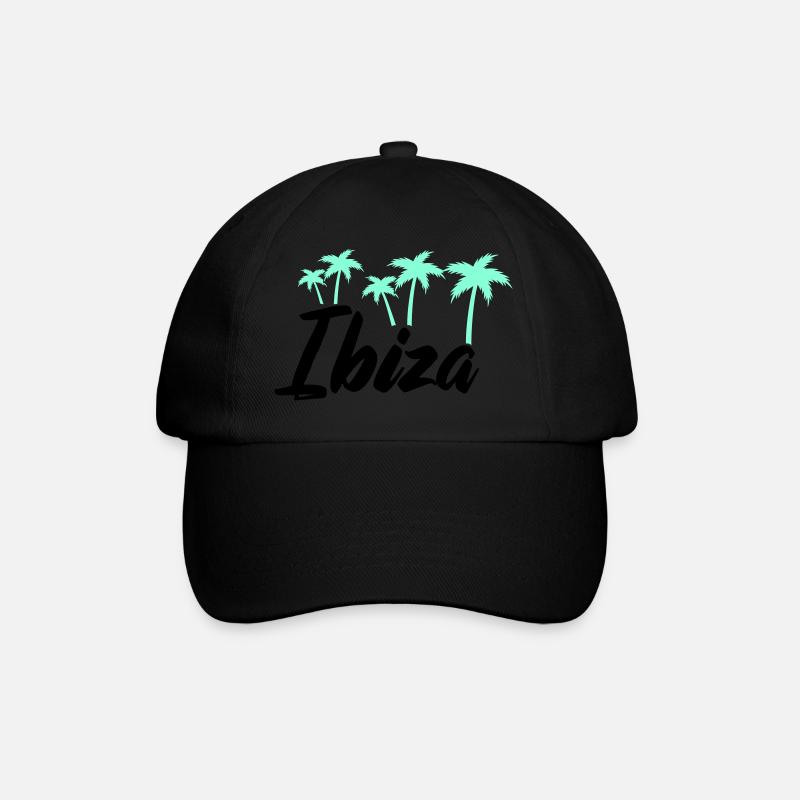 ibiza - Baseballkappe - Schwarz/Schwarz