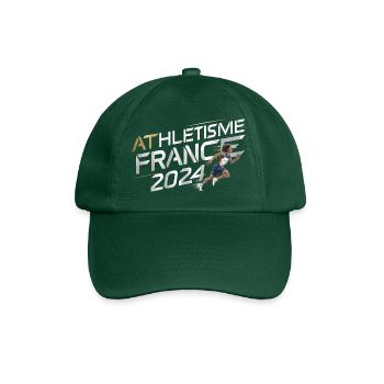 ATHLETICS ATHLETE RUNNER GIFT SPORT FRANCE - Baseball Cap - bottle green - Front