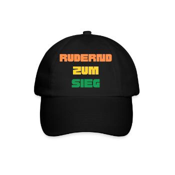 Rowing to victory - Baseball Cap - black/black - Front
