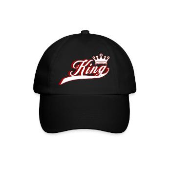 Couronne de couple Roi Reine - Casquette classique - noir/noir - Devant