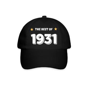 Das Beste von 1931 - Baseballkappe - Schwarz/Schwarz - Vorne