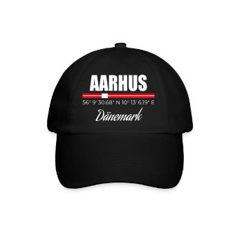 Aarhus - Baseballkappe - Schwarz/Schwarz - Vorne