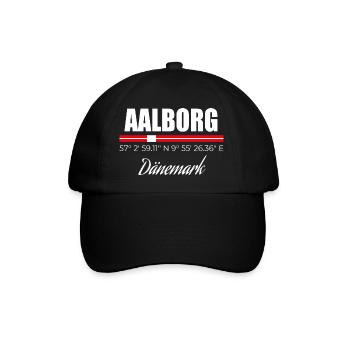 Aalborg - Baseballkappe - Schwarz/Schwarz - Vorne