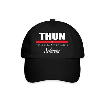 Thun - Baseballkappe - Schwarz/Schwarz - Vorne
