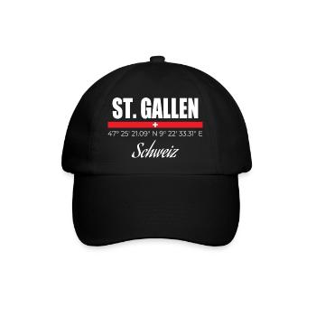 St. Gallen - Baseball Cap - black/black - Front