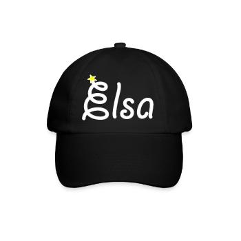 Elsa - Casquette classique - noir/noir - Devant