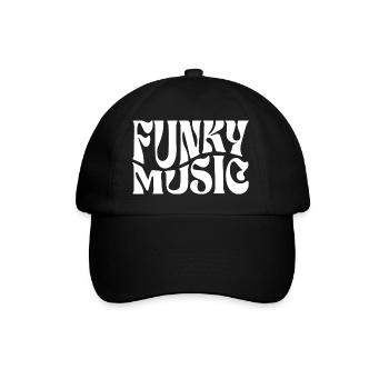 Funky Music Bold Monochrome - Baseball Cap - black/black - Front