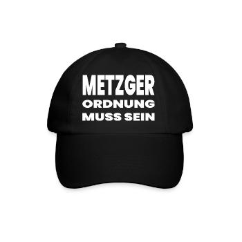 Metzger - Baseballkappe - Schwarz/Schwarz - Vorne