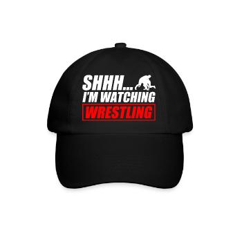Je regarde catching wrestling drôle, catcheur - Casquette classique - noir/noir - Devant