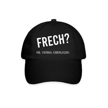 Cheeky verbally superior - Baseball Cap - black/black - Front
