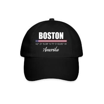 Boston - Casquette classique - noir/noir - Devant