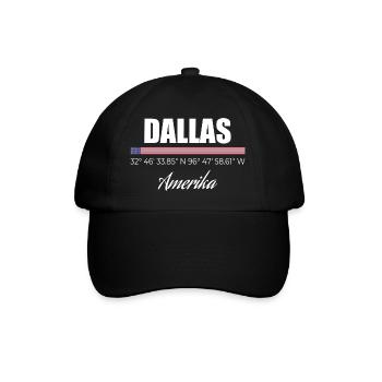 Dallas - Casquette classique - noir/noir - Devant
