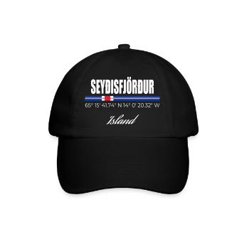seyðisfjörður - Casquette classique - noir/noir - Devant