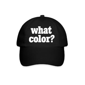 what color? - white - Baseball Cap - black/black - Front