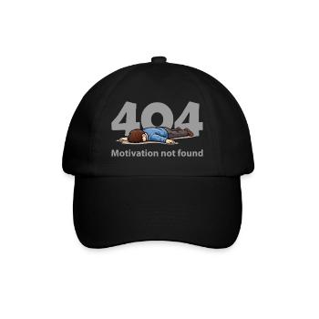 Motivation non trouvée – Erreur 404 - Casquette classique - noir/noir - Devant