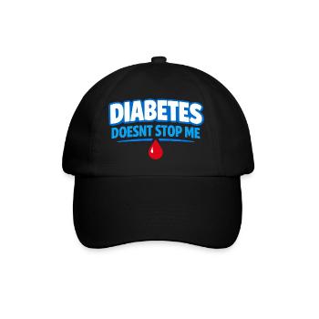 Blutzucker-insulin-unterstützung Typ Eins Stolz - Baseballkappe - Schwarz/Schwarz - Vorne