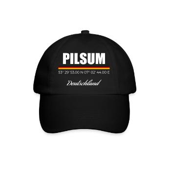 Pilsum - Baseballkappe - Schwarz/Schwarz - Vorne