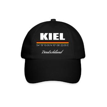 Kiel - Baseballkappe - Schwarz/Schwarz - Vorne