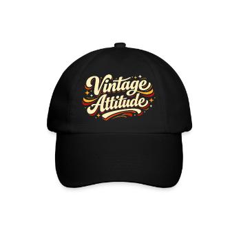 Vintage Attitude, Funny, Sarcastic Grandpa, Grandma - Baseball Cap - black/black - Front