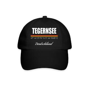 Tegernsee - Baseballkappe - Schwarz/Schwarz - Vorne