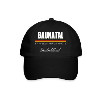 Baunatal - Baseballkappe - Schwarz/Schwarz - Vorne