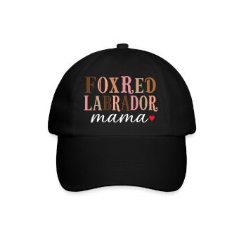 Chemise maman maman labrador rouge - Casquette classique - noir/noir - Devant