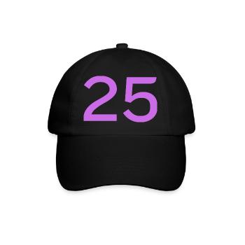 25 - Baseball Cap - black/black - Front