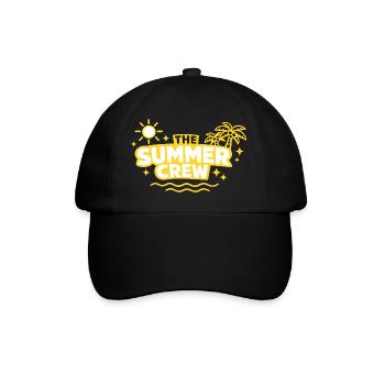 The Summer Crew: Sun Palm & Waves - Baseball Cap - black/black - Front