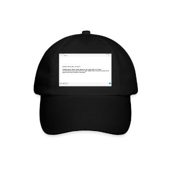 Das Wasser des Lebens - Baseballkappe - Schwarz/Schwarz - Vorne