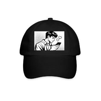 Homme amoureux - Casquette classique - noir/noir - Devant