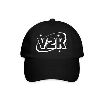 Y2K Neon Retro Stars - Baseball Cap - black/black - Front