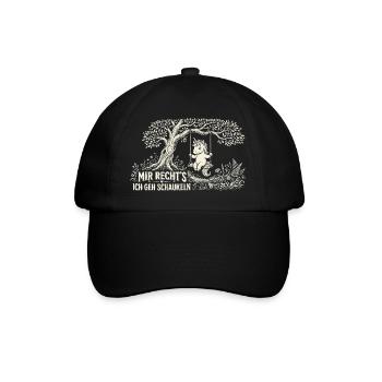 Mir reichts ich GEH schaukeln Lustiges Einhorn - Baseballkappe - Schwarz/Schwarz - Vorne