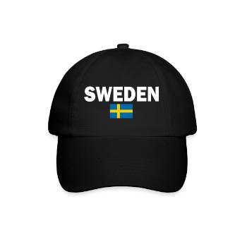 Suède - Casquette classique - noir/noir - Devant