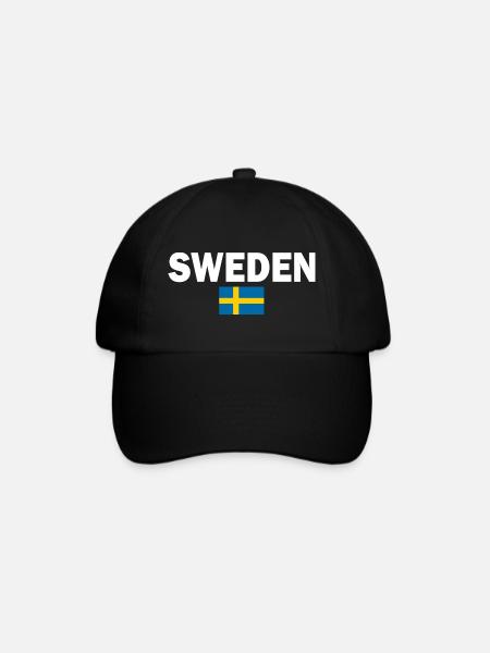 Suède - Casquette classique - noir/noir