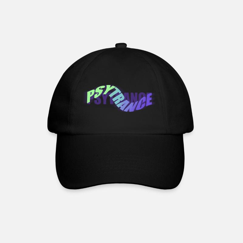 PSYTRANCE - Baseball Cap - black/black