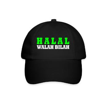 Halal - Baseballkappe - Schwarz/Schwarz - Vorne