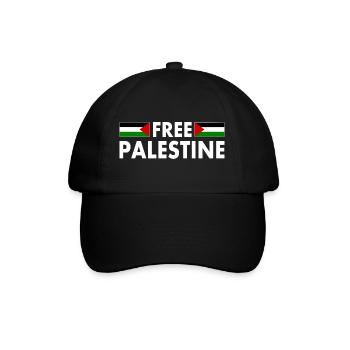 Free palestine - Casquette classique - noir/noir - Devant