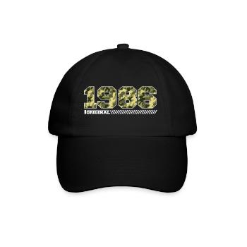 Cadeau d’anniversaire 1986 Vintage 1986 Army - Casquette classique - noir/noir - Devant