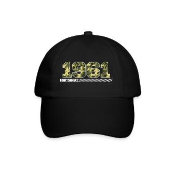 Cadeau d’anniversaire 1961 Vintage 1961 Army - Casquette classique - noir/noir - Devant