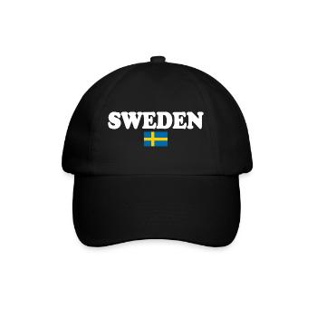 Suède - Casquette classique - noir/noir - Devant