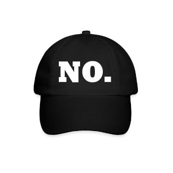 No - Baseball Cap - black/black - Front