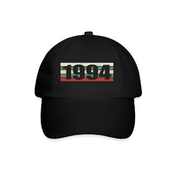1994 Jahrgang 1994 Geschenk 1994 Geburtstag 1994 - Baseballkappe - Schwarz/Schwarz - Vorne