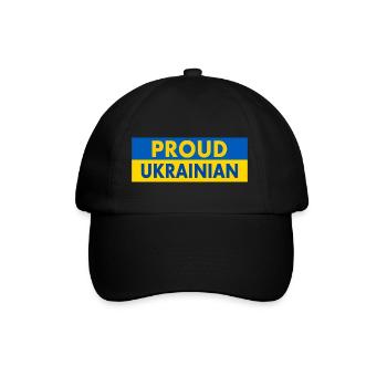 Proud ukrainian - Baseball Cap - black/black - Front