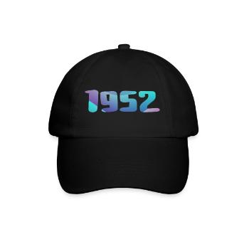 1952 Geburtstagsgeschenk Vintage 1952 Retro 1952 - Baseballkappe - Schwarz/Schwarz - Vorne