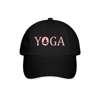 Yoga - Baseballkappe - Schwarz/Schwarz - Vorne