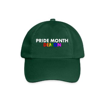 pride month demon - Baseballkappe - Flaschengrün - Vorne