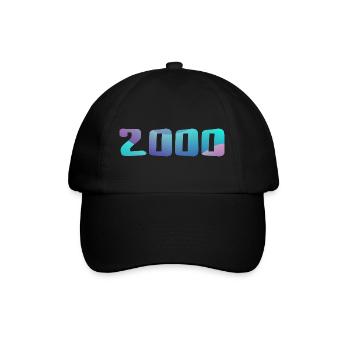 Geburtstagsgeschenk 2000 Jahrgang 2000 Retro 2000 - Baseballkappe - Schwarz/Schwarz - Vorne