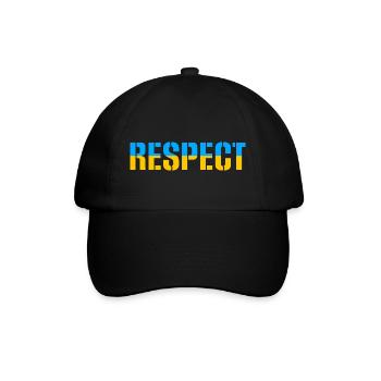 Respect Ukraine Respect Drapeau Couleurs du drapeau - Casquette classique - noir/noir - Devant