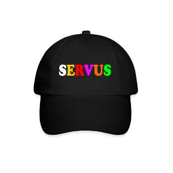servus - Baseballkappe - Schwarz/Schwarz - Vorne