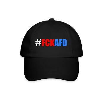 Fck afd - Baseballkappe - Schwarz/Schwarz - Vorne